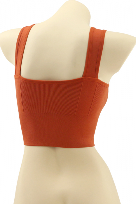 Bustiera sport din material elastic MG-H866portocaliu [2]
