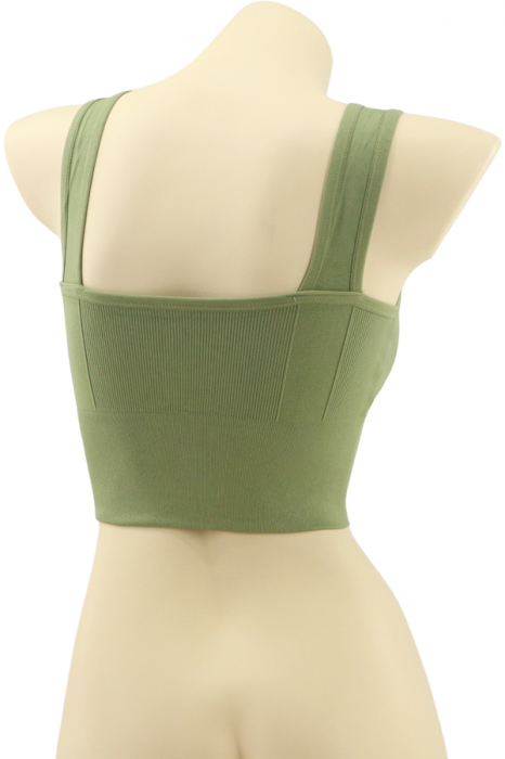 Bustiera sport din material elastic MG-H866verde [2]