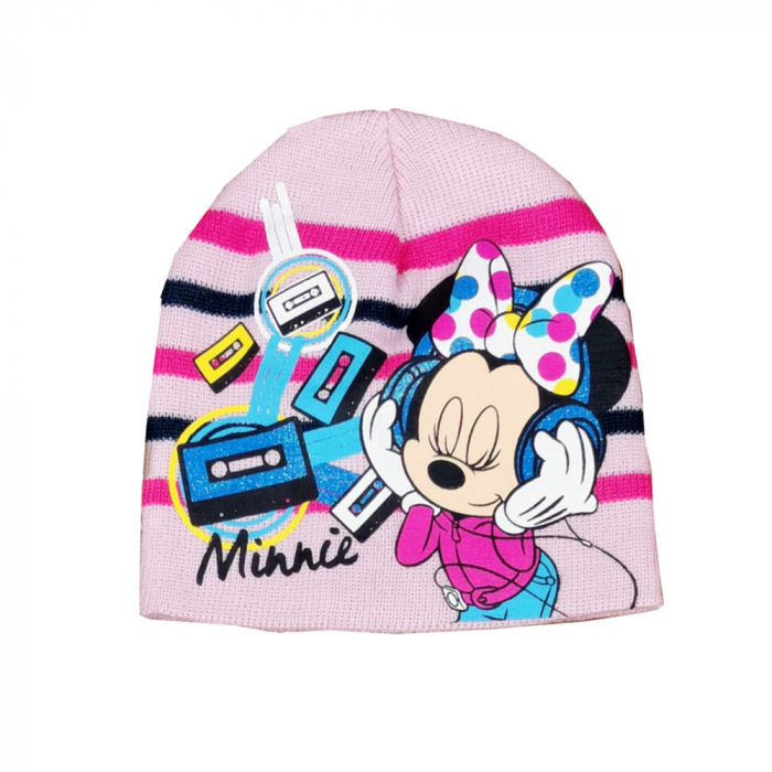 Caciula tricotata cu Minnie Mouse RH4108roz deschis [1]