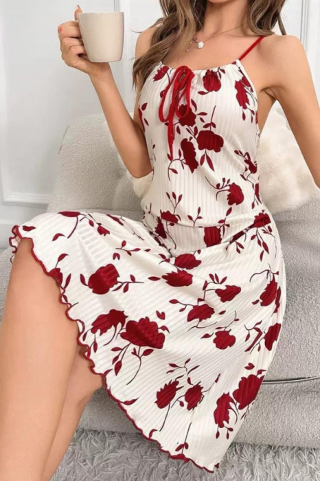 Camasa de noapte cu imprimeu floral SUSU-2623 [4]