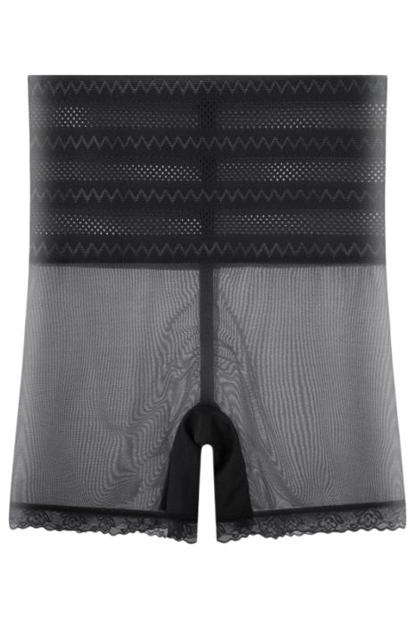 Chiloti modelatori cu dantela si talie inalta CD348negru [2]