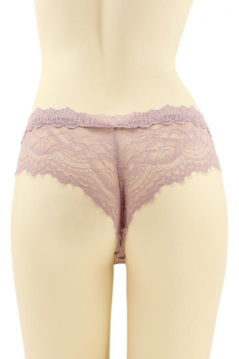 Chiloti brazilieni cu dantela brodata CT-Q8055mov [2]