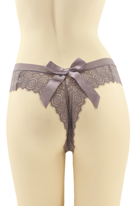 Chiloti brazilieni cu dantela brodata si funda CT-Q8150gri [2]