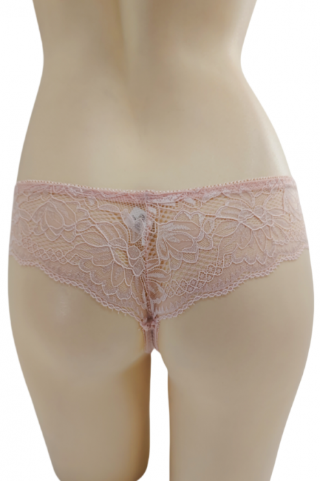 Chiloti brazilieni cu dantela C21029roz [3]
