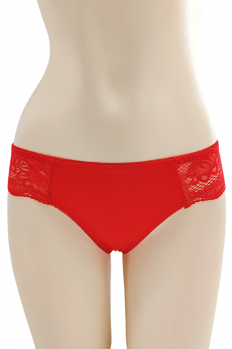 Chiloti brazilieni cu dantela C21029rosu [1]