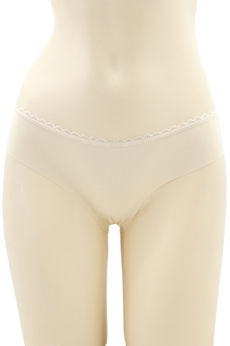 Chiloti clasici cu broderie 3KT616bej [1]