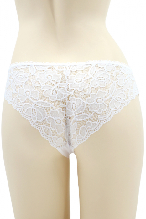 Chiloti clasici cu broderie 3KT616alb [2]