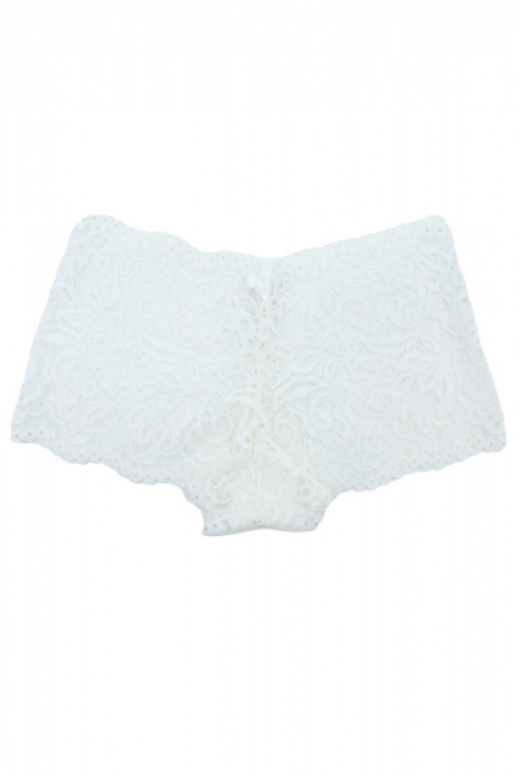Chiloti clasici cu broderie si funda 2KT101-8crem [4]