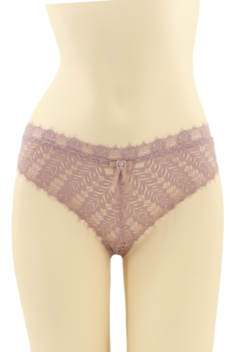 Chiloti clasici cu dantela brodata CT-Q8181roz [1]