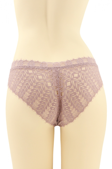 Chiloti clasici cu dantela brodata CT-Q8181roz [2]