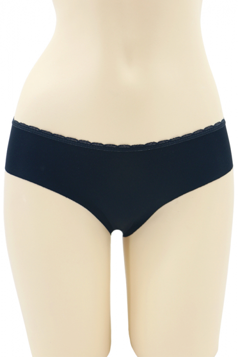 Chiloti clasici cu broderie 3KT616negru [1]