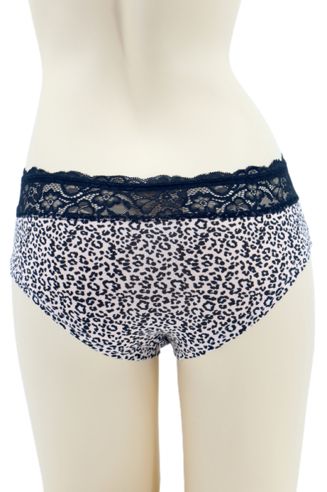 Chiloti clasici cu insertii dantela 44002leopard [2]