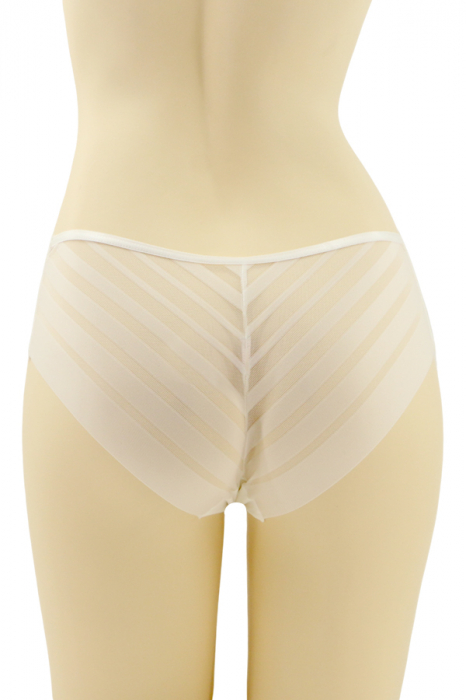 Chiloti clasici cu segmente transparente CT-Q8201alb [2]