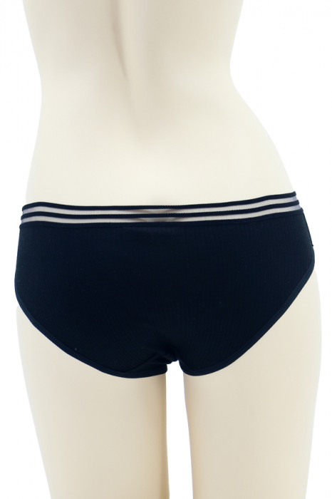 Chiloti clasici din material elastic WNS-T15negru [2]