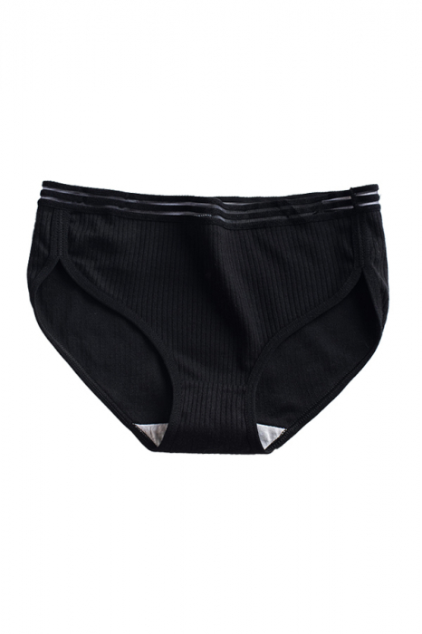 Chiloti clasici din material elastic WNS-T15negru [3]