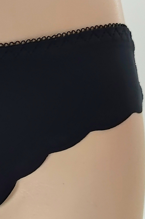 Chiloti clasici lycra cu insertii dantela TANG-A4372negru [6]