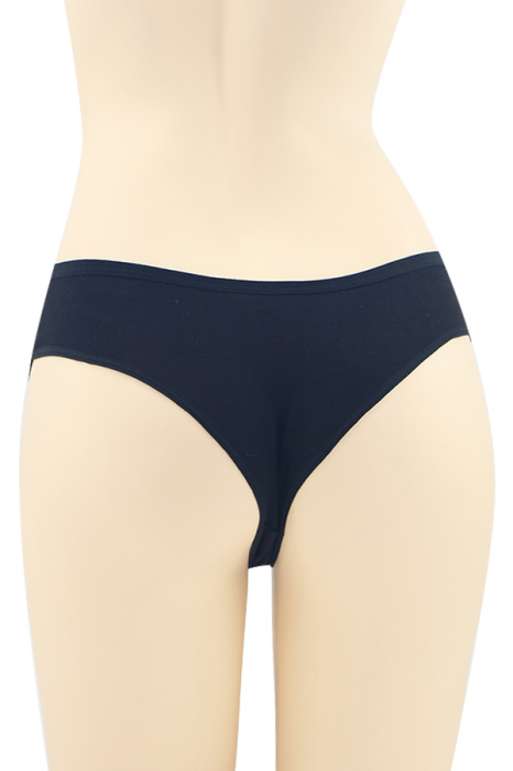 Chiloti sexy brazilieni, model cu broderie fluture DZK-X1570negru [2]