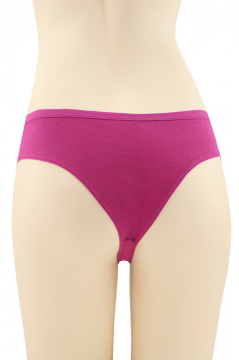 Chiloti sexy brazilieni, model cu broderie fluture DZK-X1570roz inchis [2]