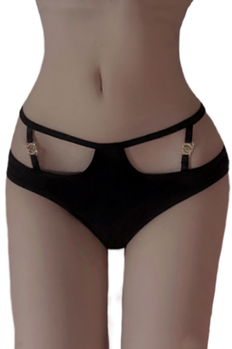 Chiloti sexy cu decupaje si insertii metalice LH6005 [1]