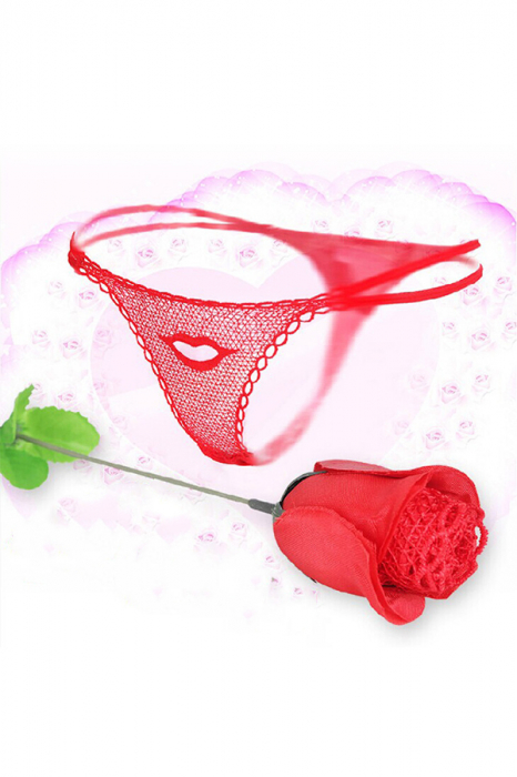 Chiloti sexy tanga in forma de trandafir YML3033 [3]