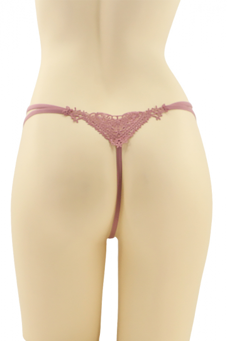 Chiloti sexy tanga cu decupaje si broderie la spate MG-DG20045mov [2]