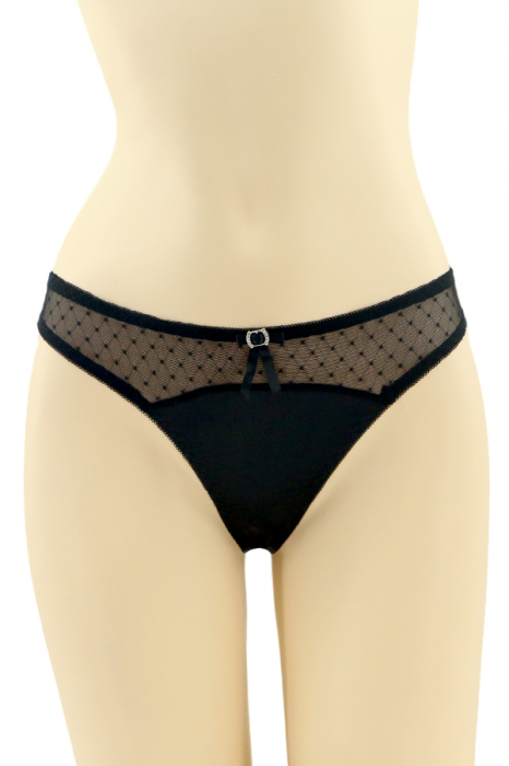 Chiloti tanga CT-Q8049negru [1]