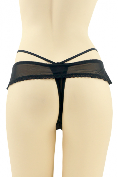 Chiloti tanga CT-Q8064negru [2]