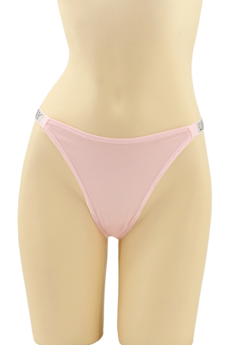 Chiloti tanga cu aplicatii decorative MG-H10017roz [1]