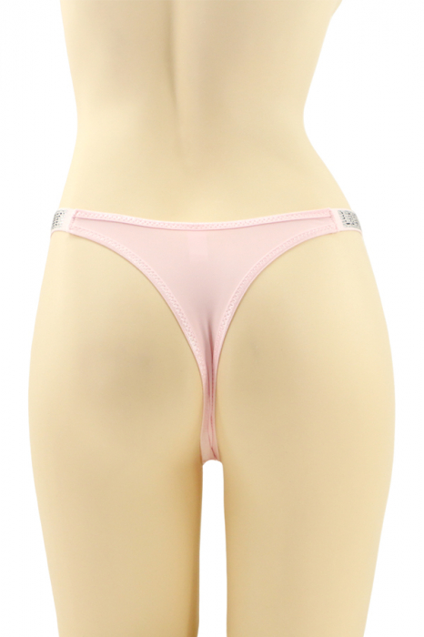Chiloti tanga cu aplicatii decorative MG-H10017roz [2]