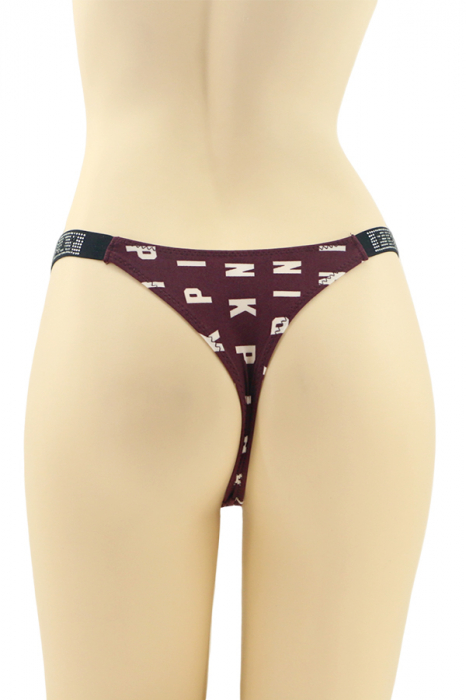 Chiloti tanga cu aplicatii decorative MG-P3358mov [2]