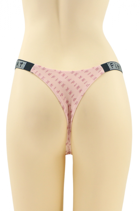 Chiloti tanga cu aplicatii decorative MG-P3358roz [2]