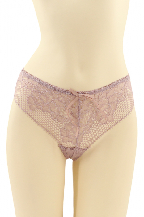Chiloti tanga cu dantela brodata CT-Q8132mov [1]
