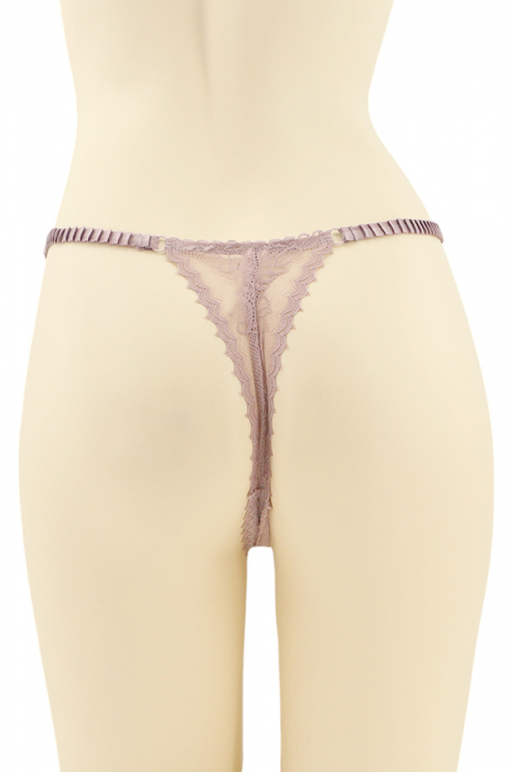 Chiloti tanga cu dantela brodata CT-Q8174mov [2]