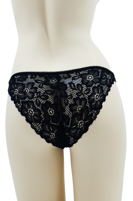 Chiloti brazilieni din dantela 1301negru [2]