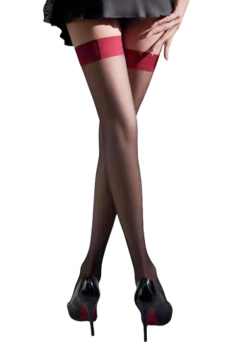 Ciorapi sexy transparenti, 3 sferturi YD-HB01rosu [1]