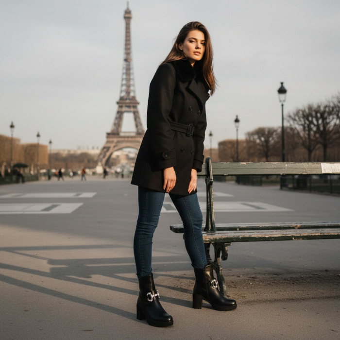 Ghete imblanite A10378negru [7]