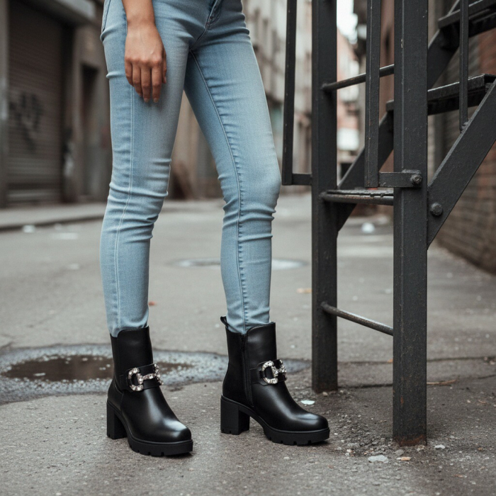 Ghete imblanite A10378negru [8]