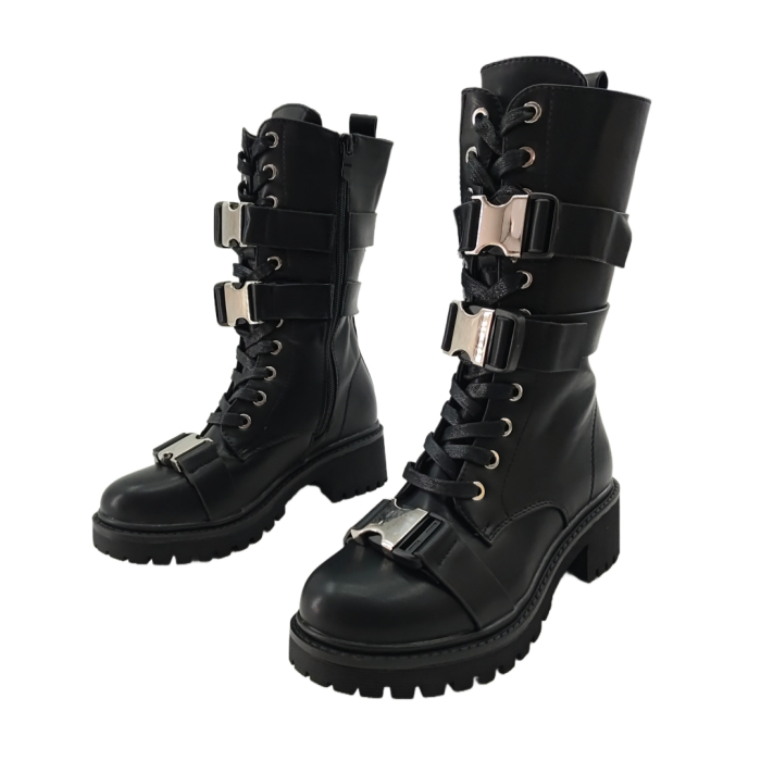 Cizme imblanite B21-91negru [4]