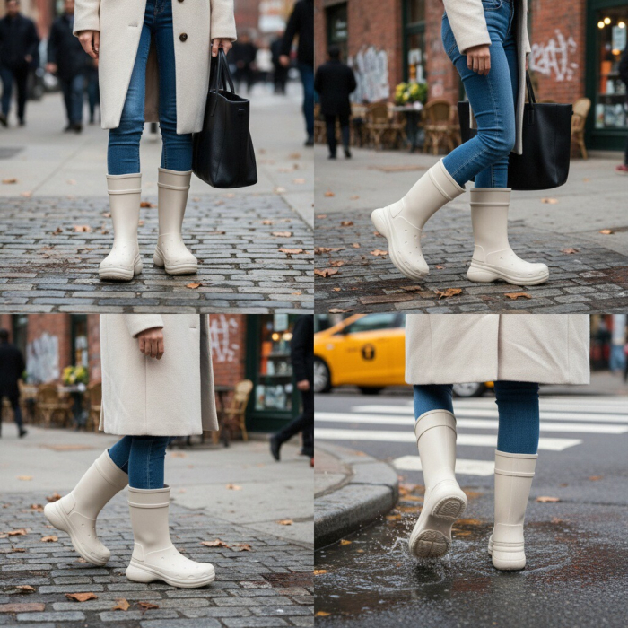 Cizme de ploaie impermeabile CO530alb [3]