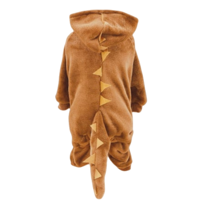 Costumas de dinozaur cu gluga XINA2104caramiziu [4]