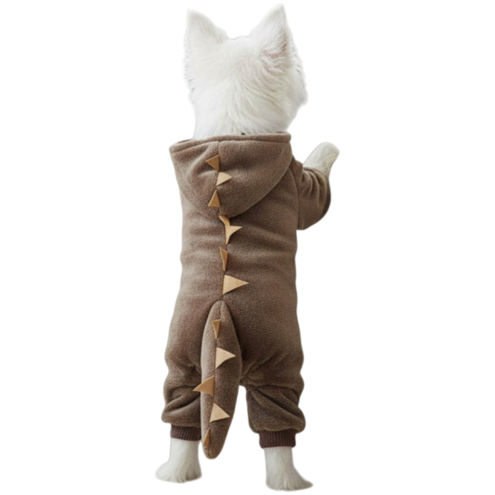 Costumas de dinozaur cu gluga XINA2104maro [5]