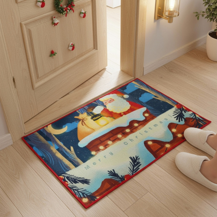 Covoras decorativ pentru intrare, model Craciun 6220-2519 [7]