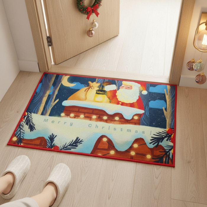 Covoras decorativ pentru intrare, model Craciun 6220-2519 [8]