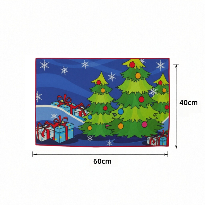 Covoras decorativ pentru intrare, model Craciun 6220-2520 [3]