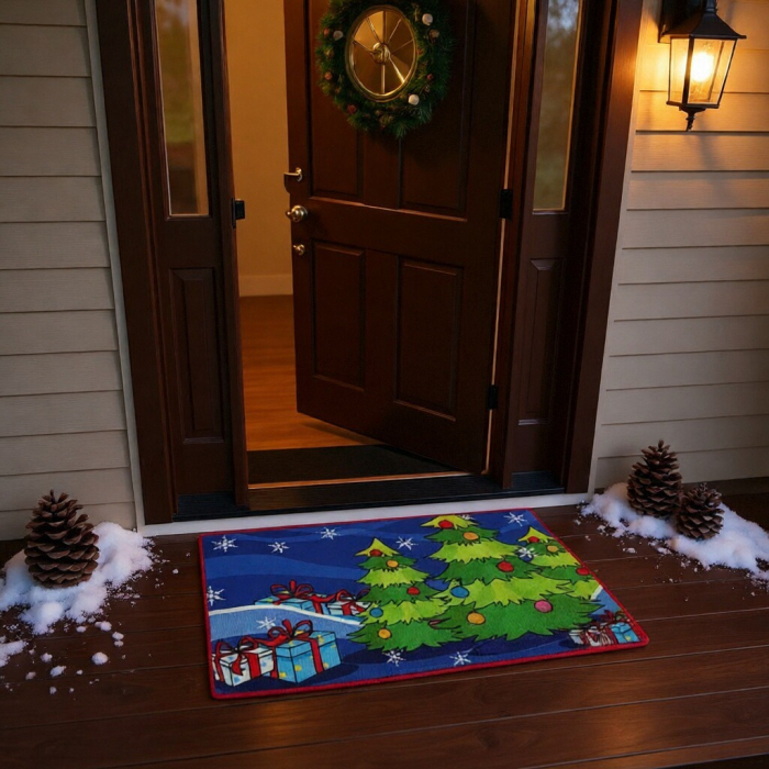 Covoras decorativ pentru intrare, model Craciun 6220-2520 [7]