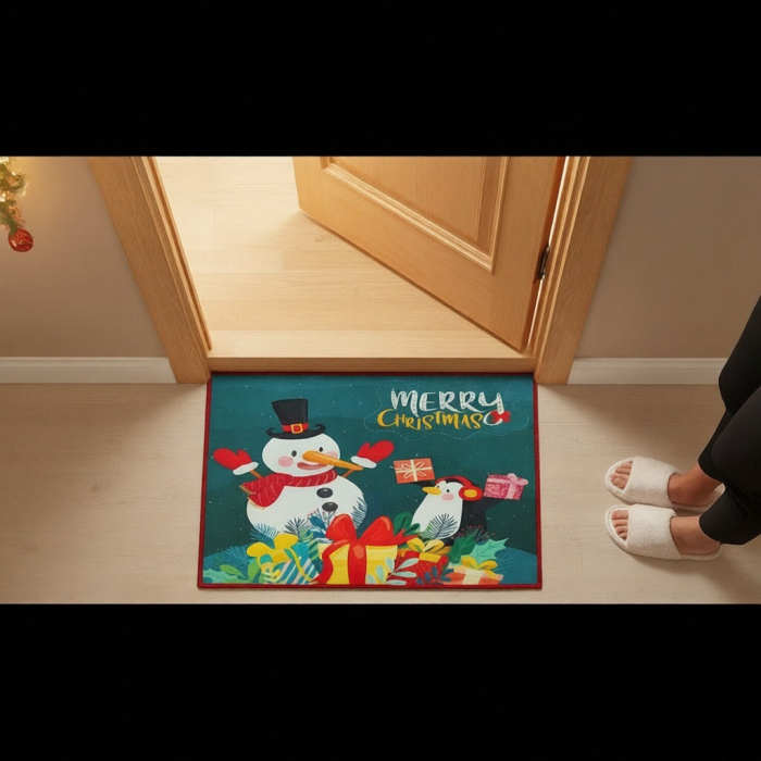 Covoras decorativ pentru intrare, model Craciun 6220-2523 [7]
