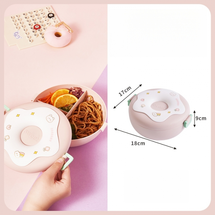 Cutie alimentara pentru pranz 1000 ml SHYE-6717roz [3]