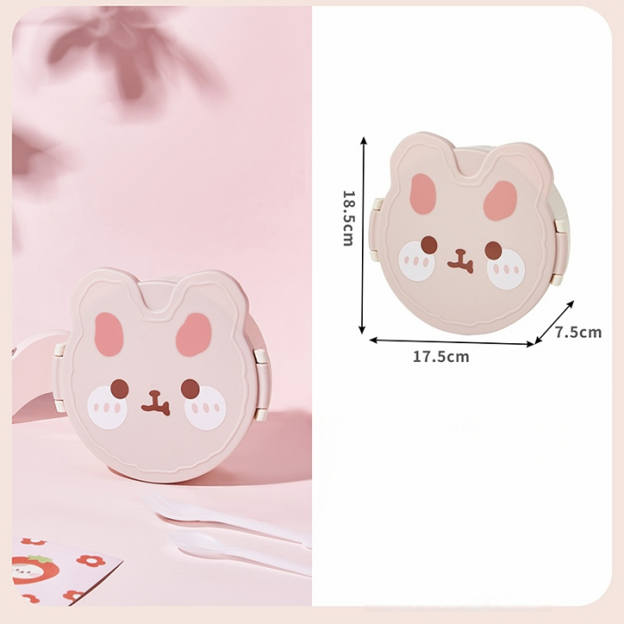 Cutie alimentara pentru pranz 1000 ml SHYE-6815roz [2]