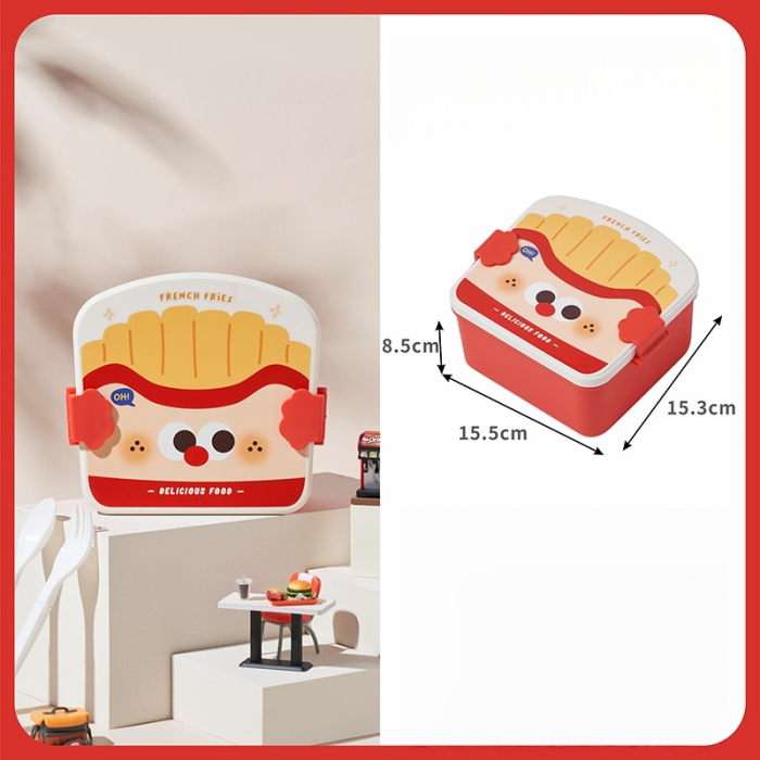 Cutie alimentara pentru pranz 1300 ml SHYE-6824rosu [2]