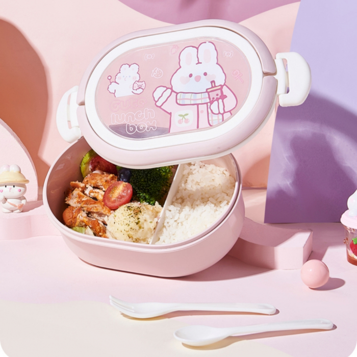 Cutie alimentara pentru pranz 2000 ml SHYE-6447roz [4]